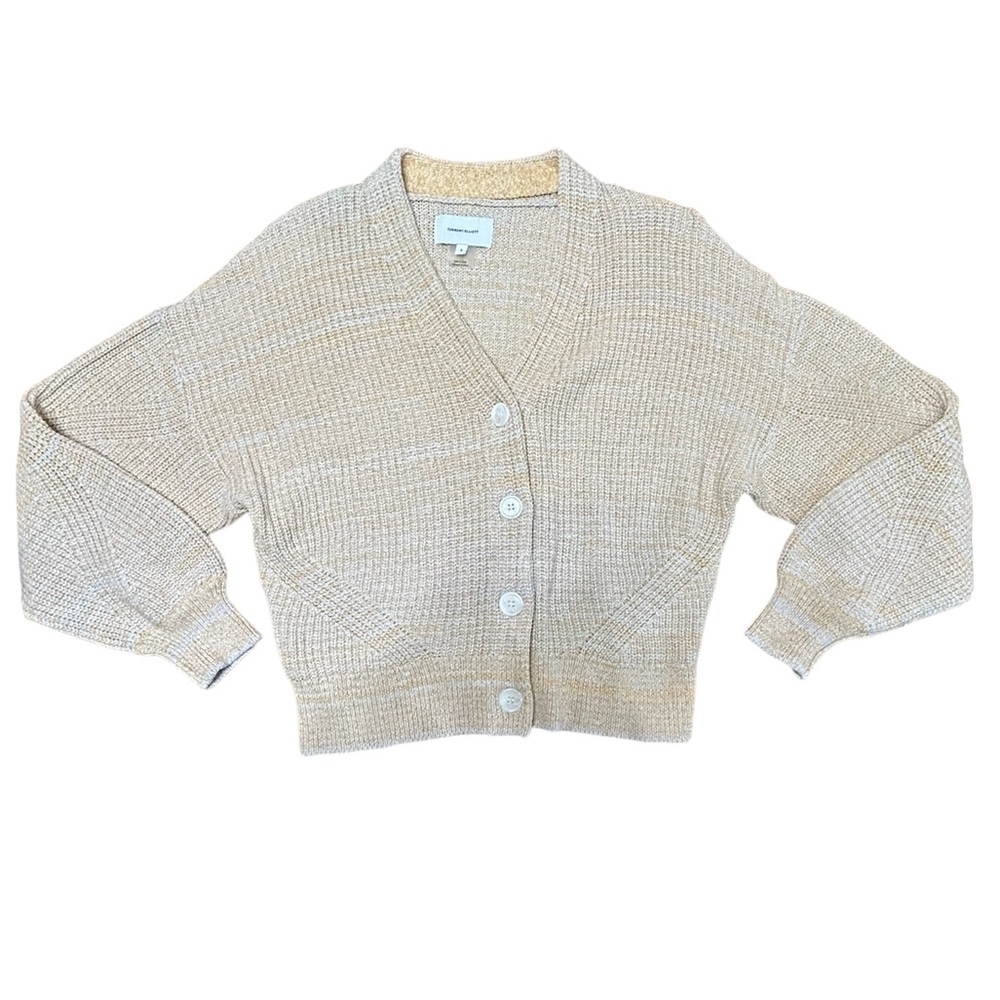 Current Elliott Cardigan Light Yellow and tan Size:1 (S/M) NWOT